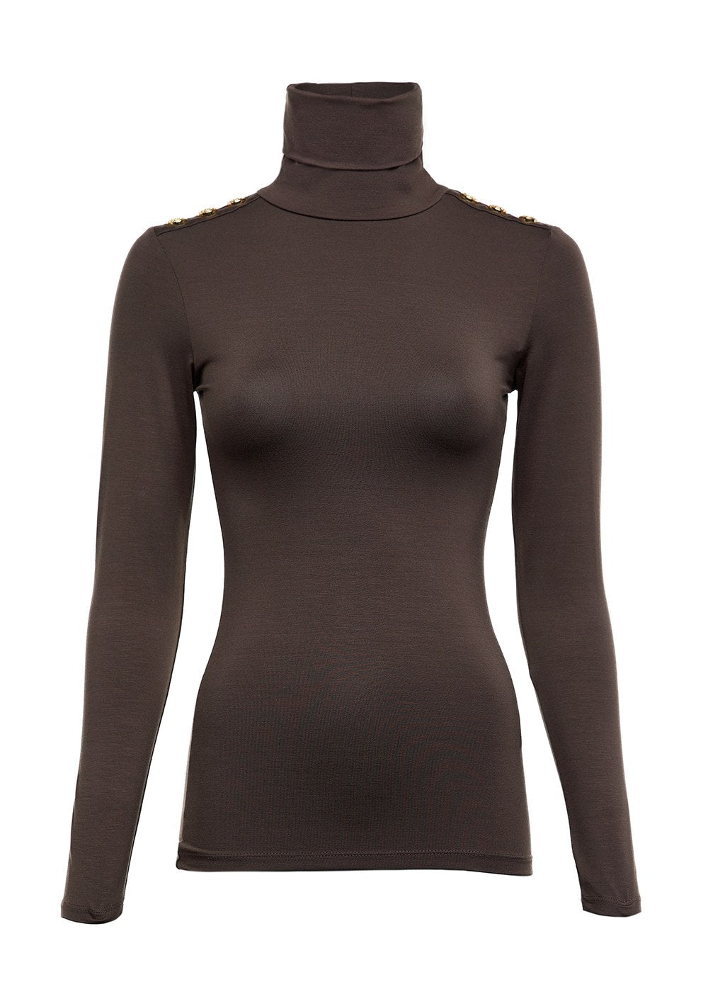 Essential Roll Neck - Coffee - 4