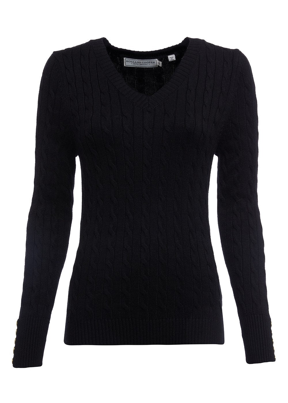 Seattle V-Neck Knit - Black - 4