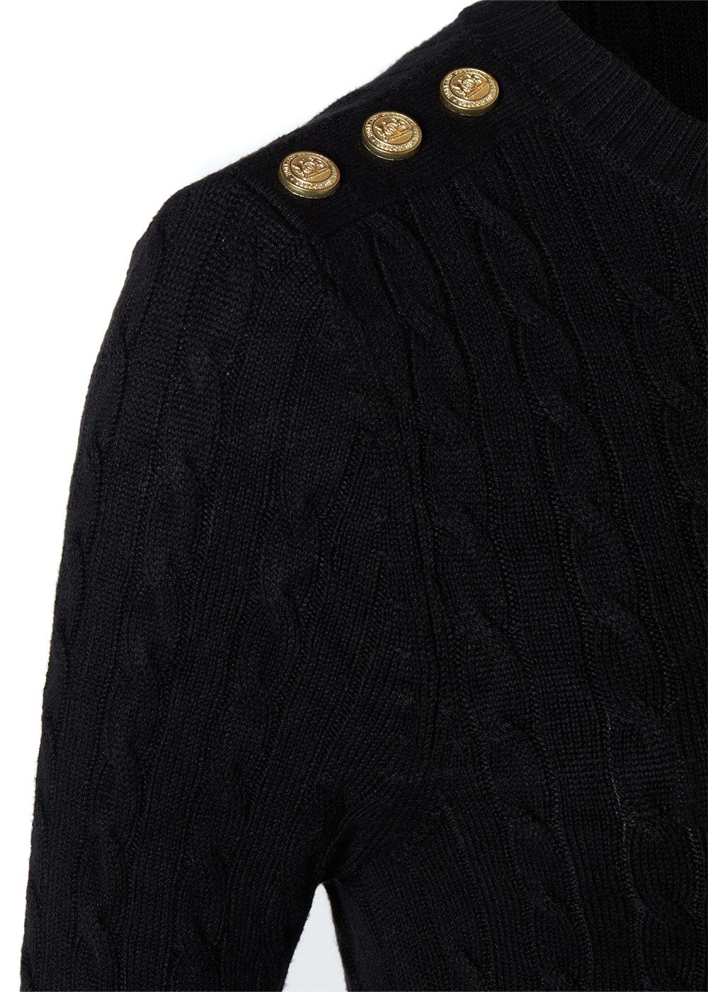 Seattle Crew Neck Knit - Black - 7