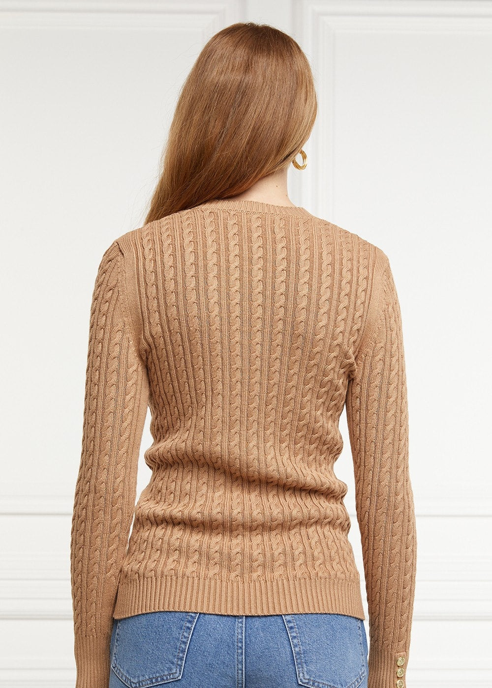 Seattle Crew Neck Knit - Dark Camel - 3