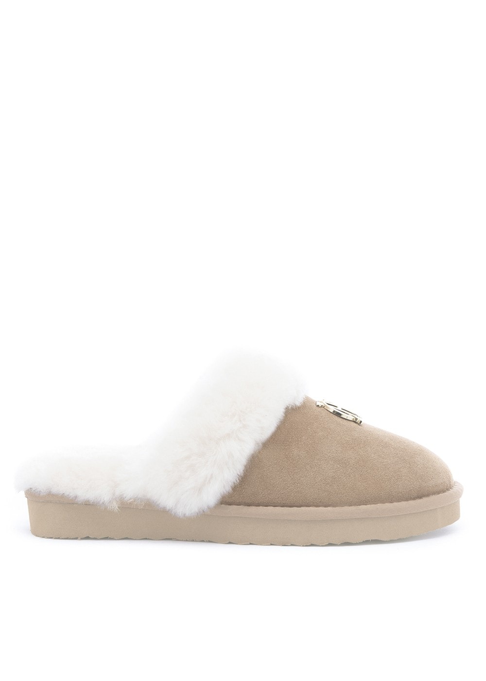 Shearling Slippers - Oyster - 3