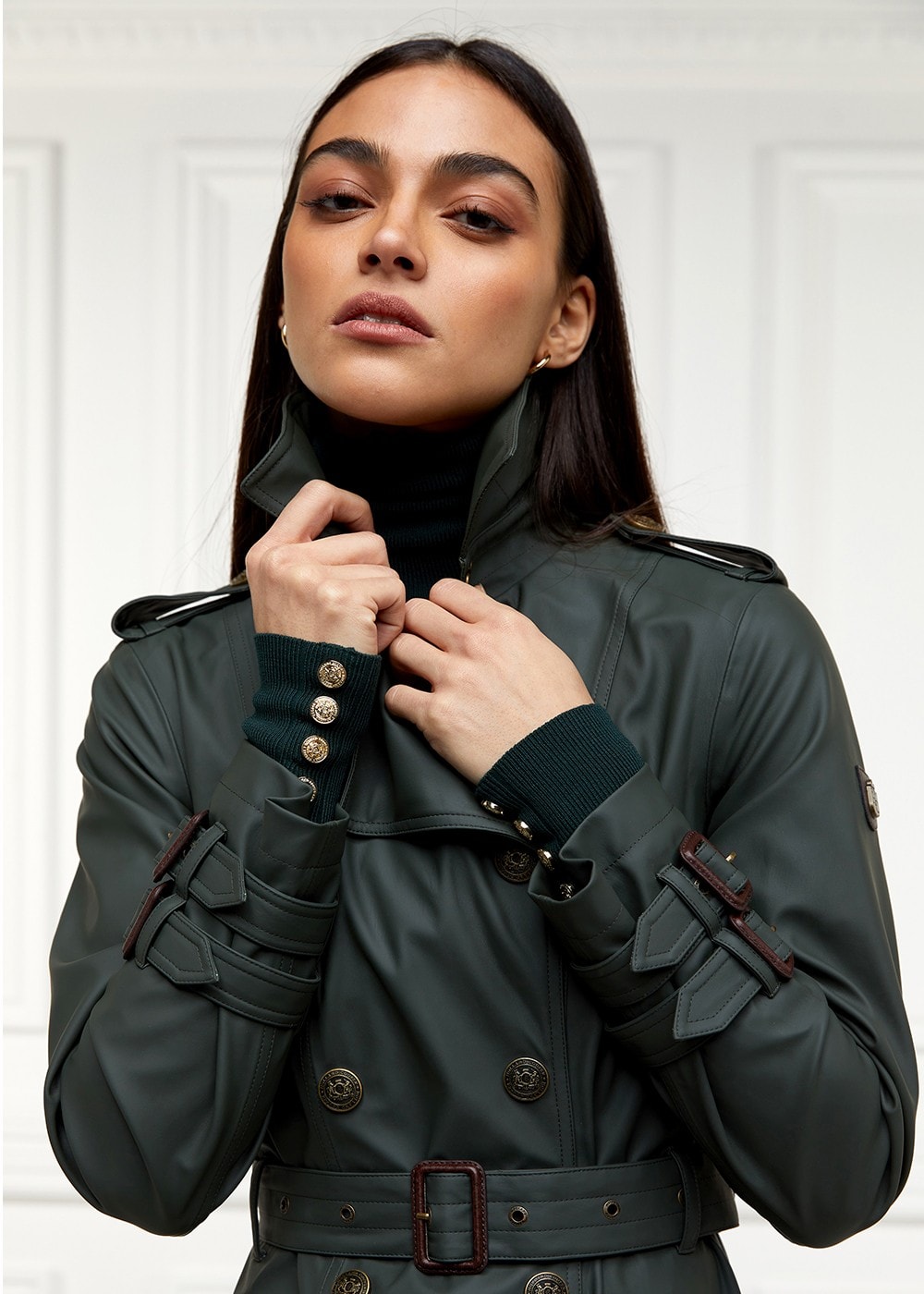 Kendal Waterproof Trench Coat - Full Length - Evergreen - 6