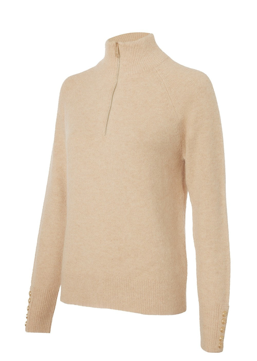 Tori Half Zip Knit AW24 - Camel - 7