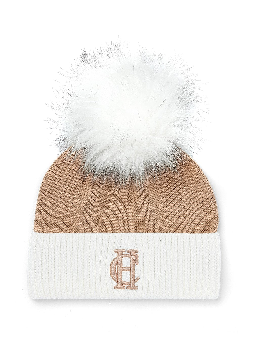 Chelsea Merino Bobble Hat - Camel - 2