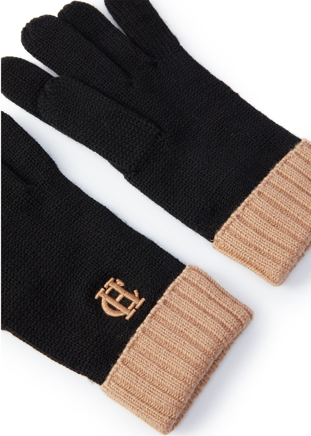 Chelsea Logo Knitted Gloves - Tan Black - 3