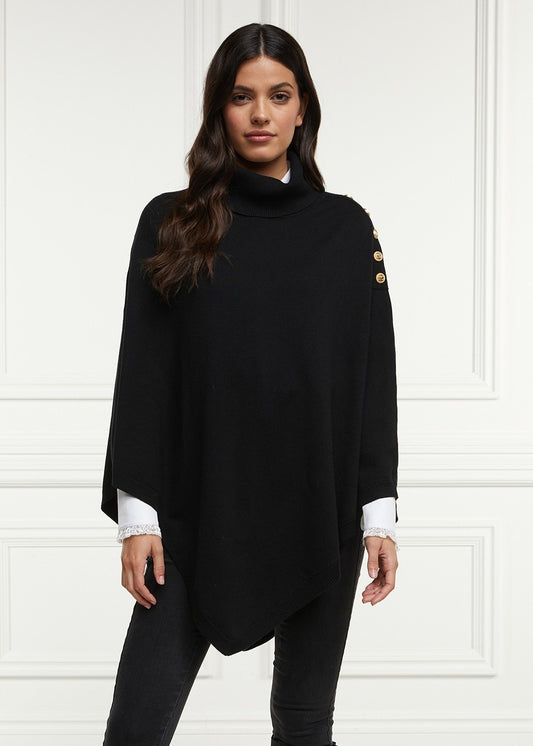 Roll Neck Cape AW24 - Black - 1