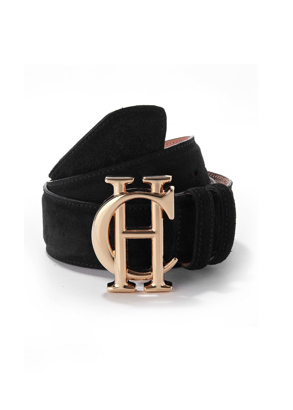 Classic Suede Belt - Black - 1