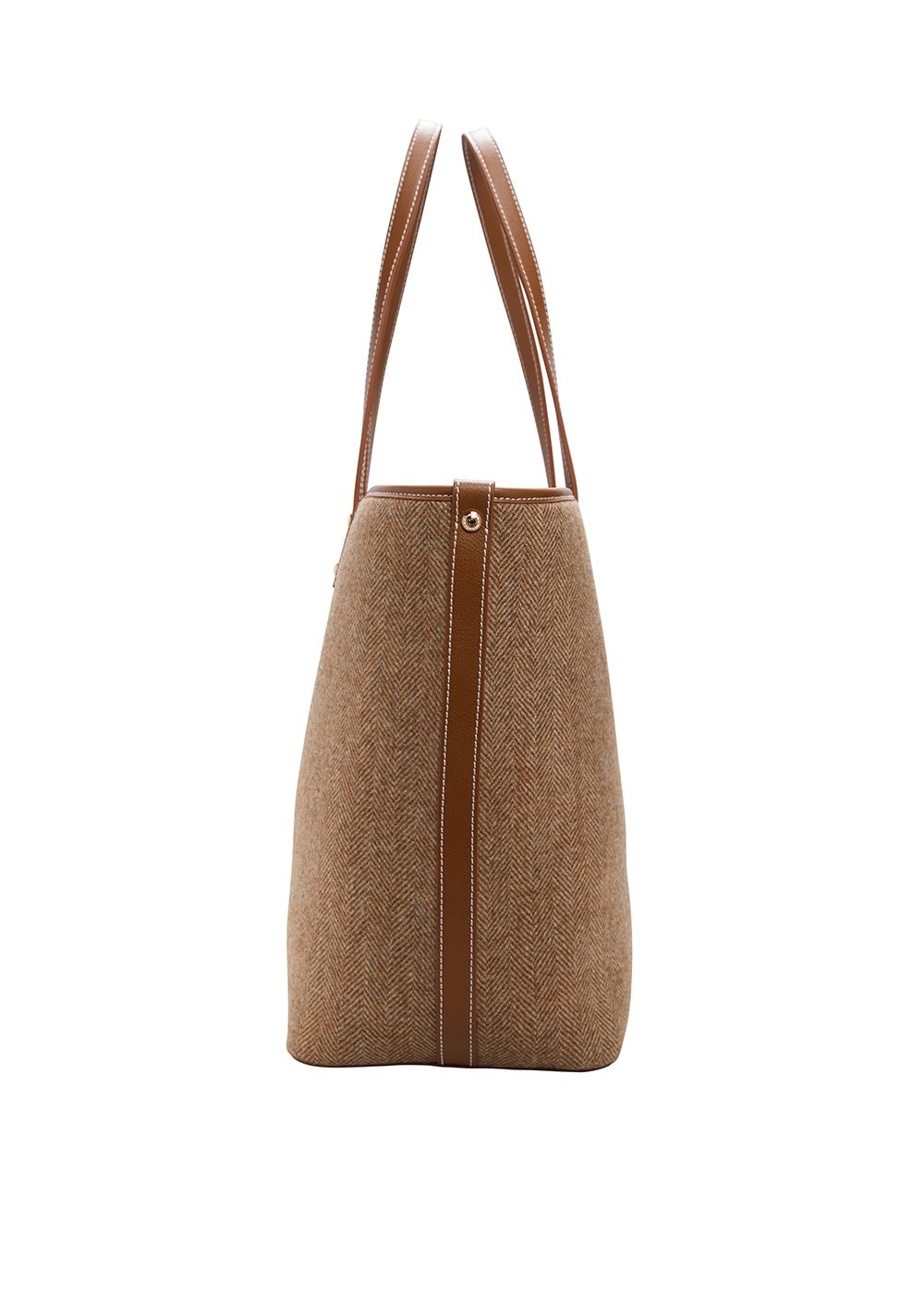 Kensington Tote Bag AW24 - Tan Herringbone - 3