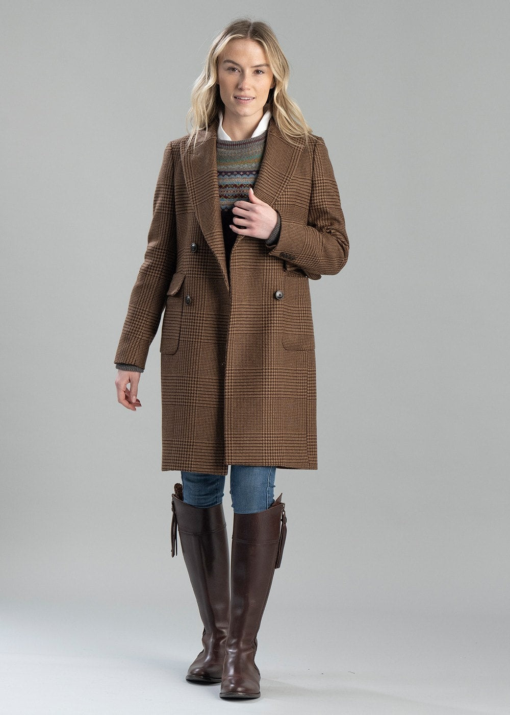 Spencer Wool Coat - Cavendish Check - 5