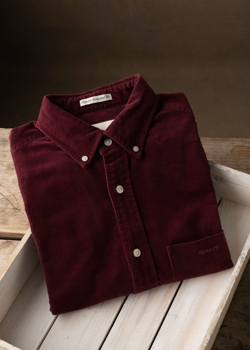 Corduroy Shirt AW24 - Wine Red - 7