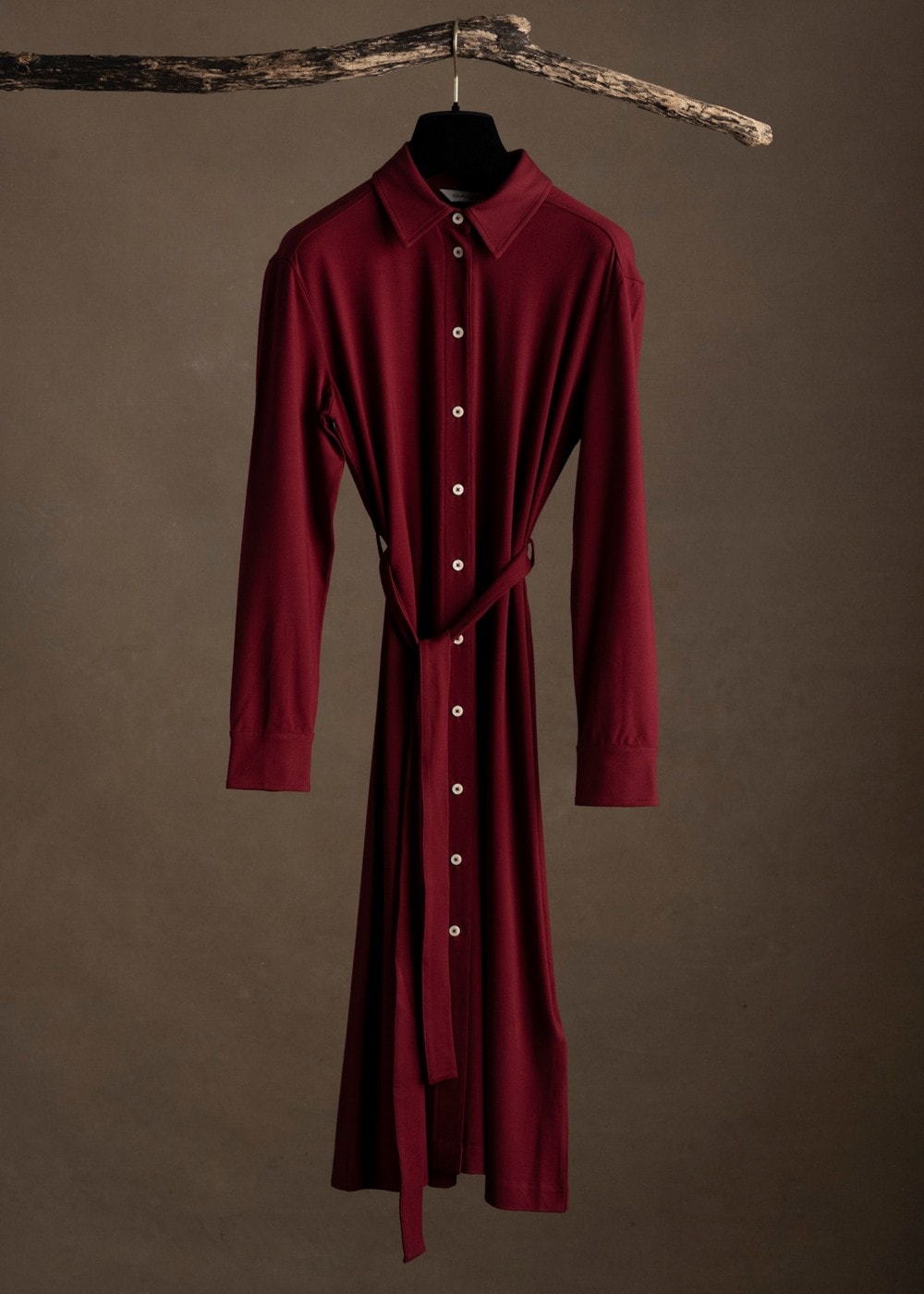 Jersey Shirt Dress - Plumped Red - 6