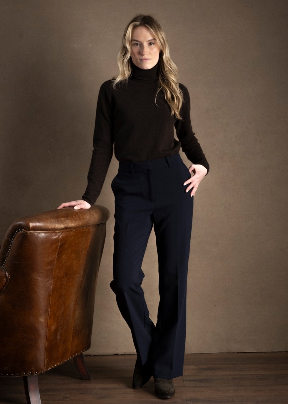 Flare Trousers - Evening Blue - 2