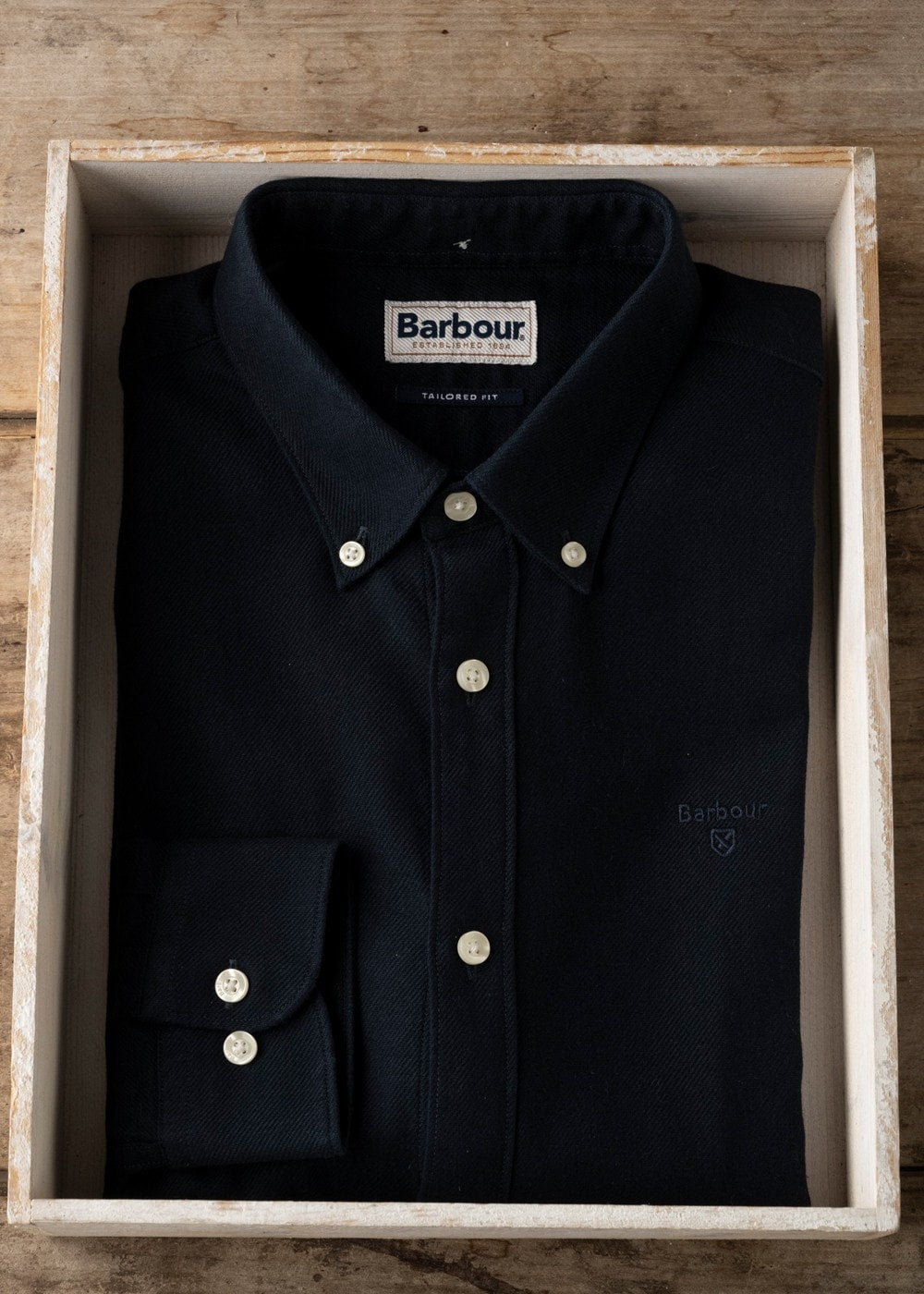 Twillbridge Tailored Twill Shirt - Dark Navy - 7