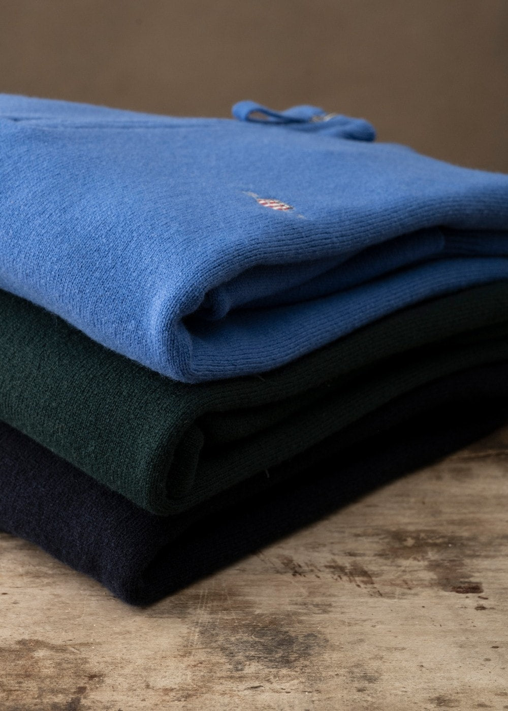 Superfine Lambswool Half Zip - Rich Blue - 6