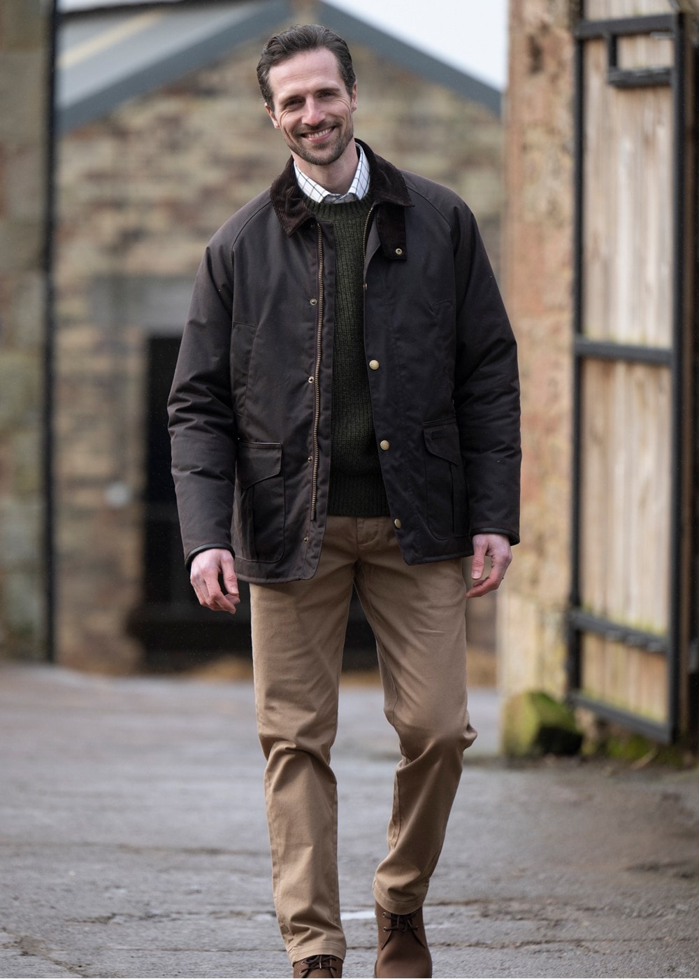 Stratford Tattersall Wax Jacket AW24 - Rustic - 2