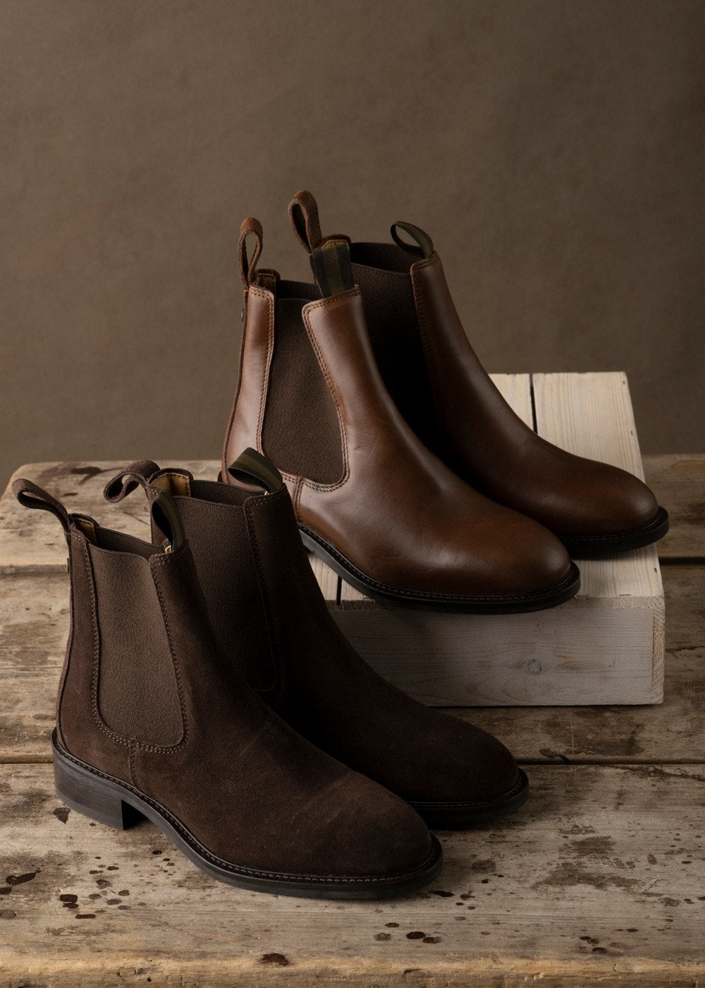 La Chelsea Cuir Boots - Marron - 5