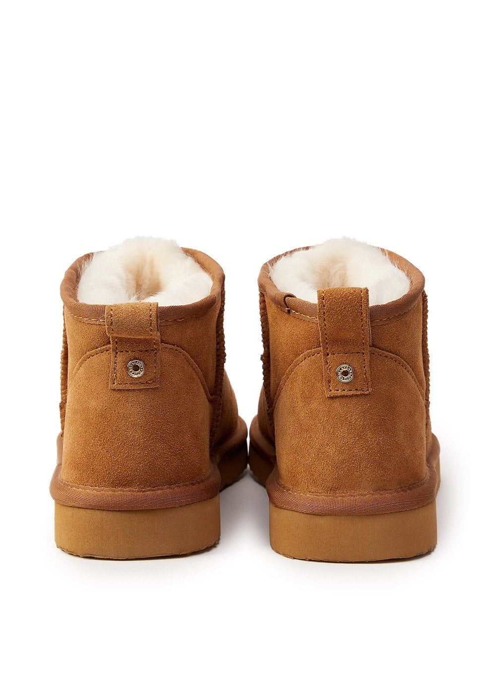 Ultra Mini Shearling Boots - Tan - 5