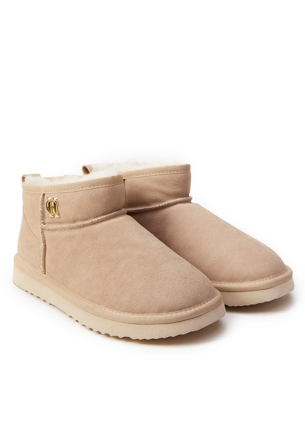 Ultra Mini Shearling Boots - Oyster - 1