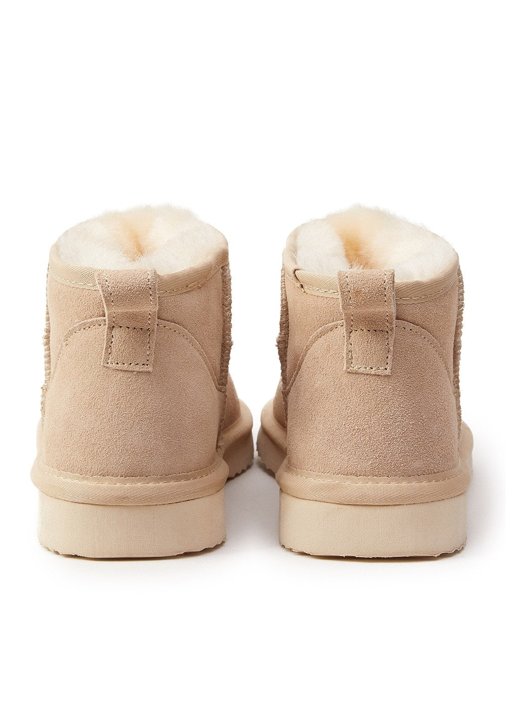 Ultra Mini Shearling Boots - Oyster - 5