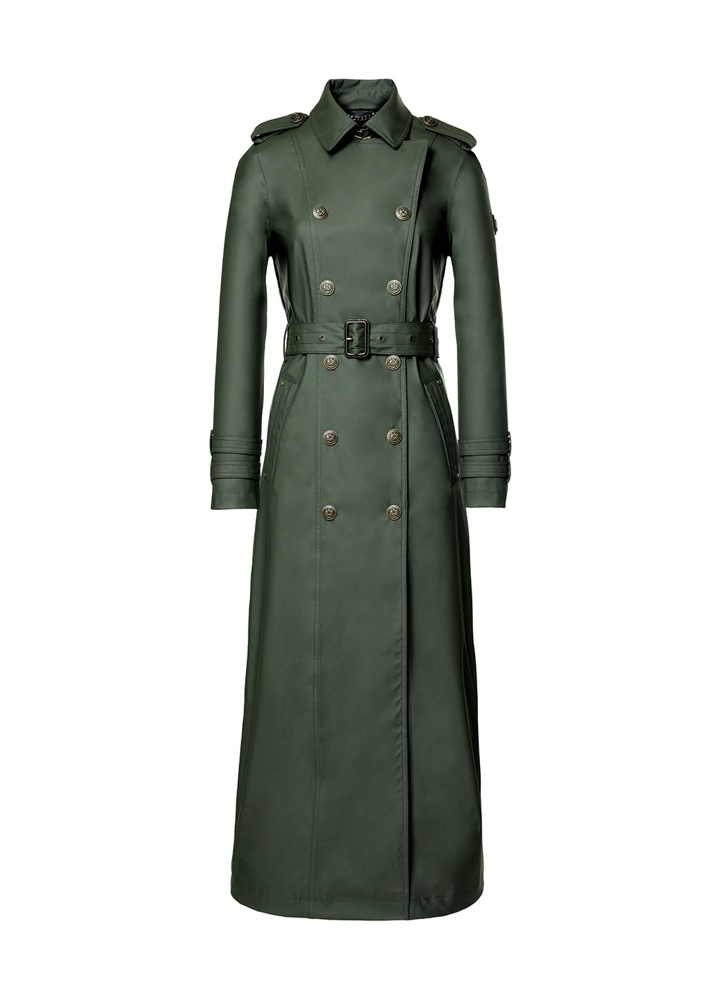 Kendal Waterproof Trench Coat - Full Length - Evergreen - 7