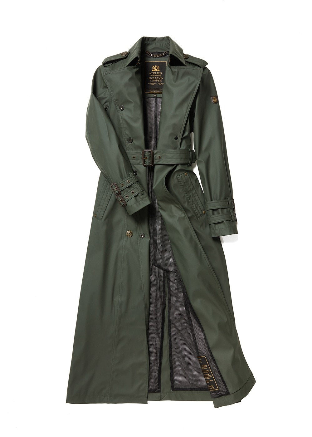 Kendal Waterproof Trench Coat - Full Length - Evergreen - 8