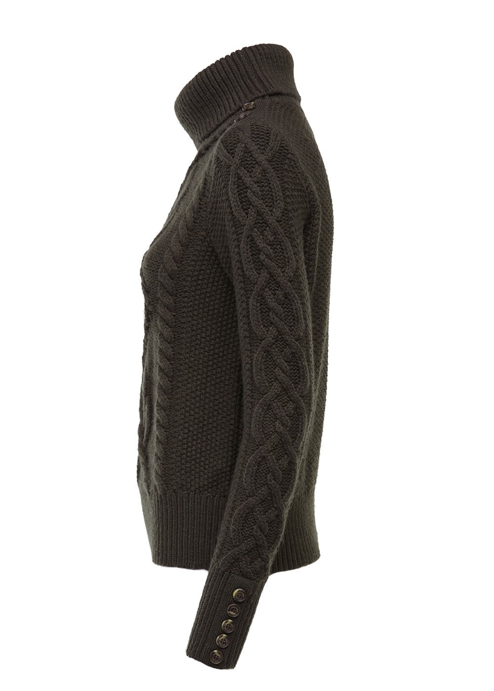 Cortina Roll Neck Knit AW24 - Fern Green - 7