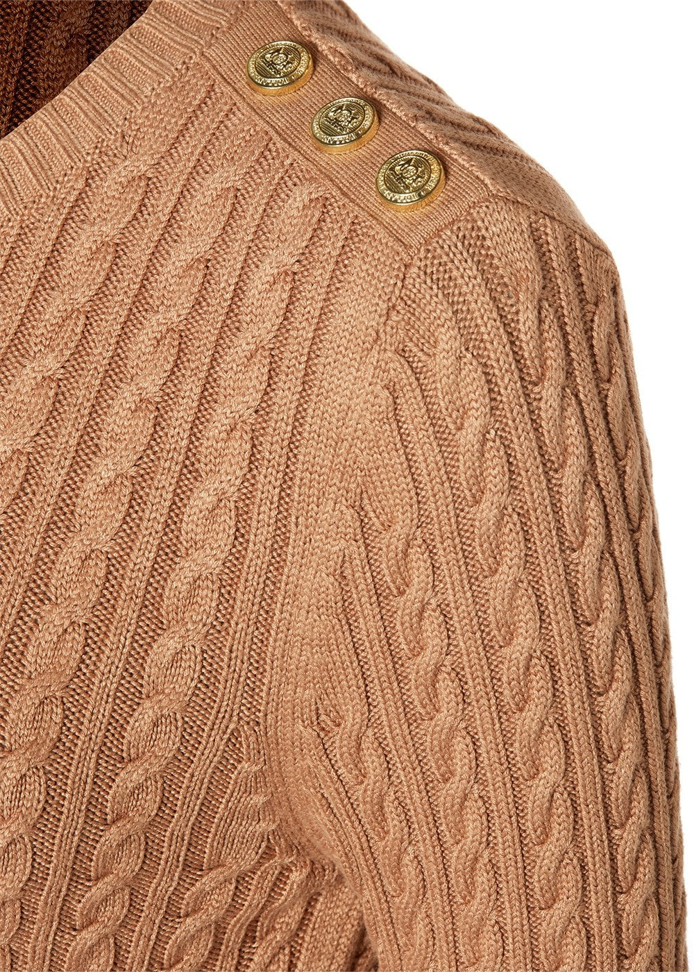 Seattle Crew Neck Knit - Dark Camel - 7