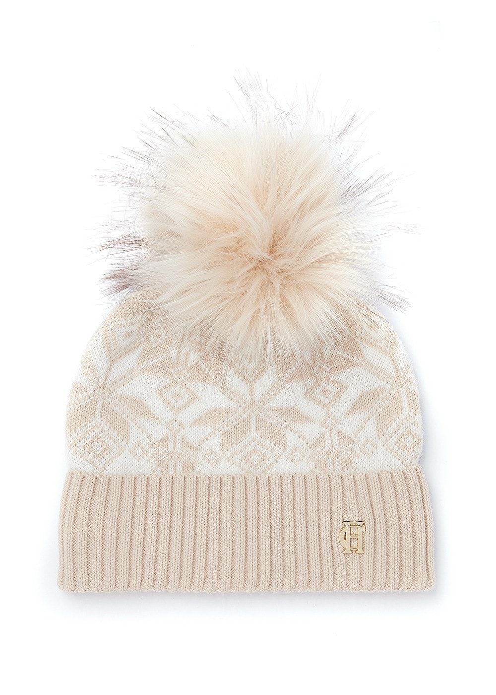 Beatrice Bobble Hat - Camel Cream - 2