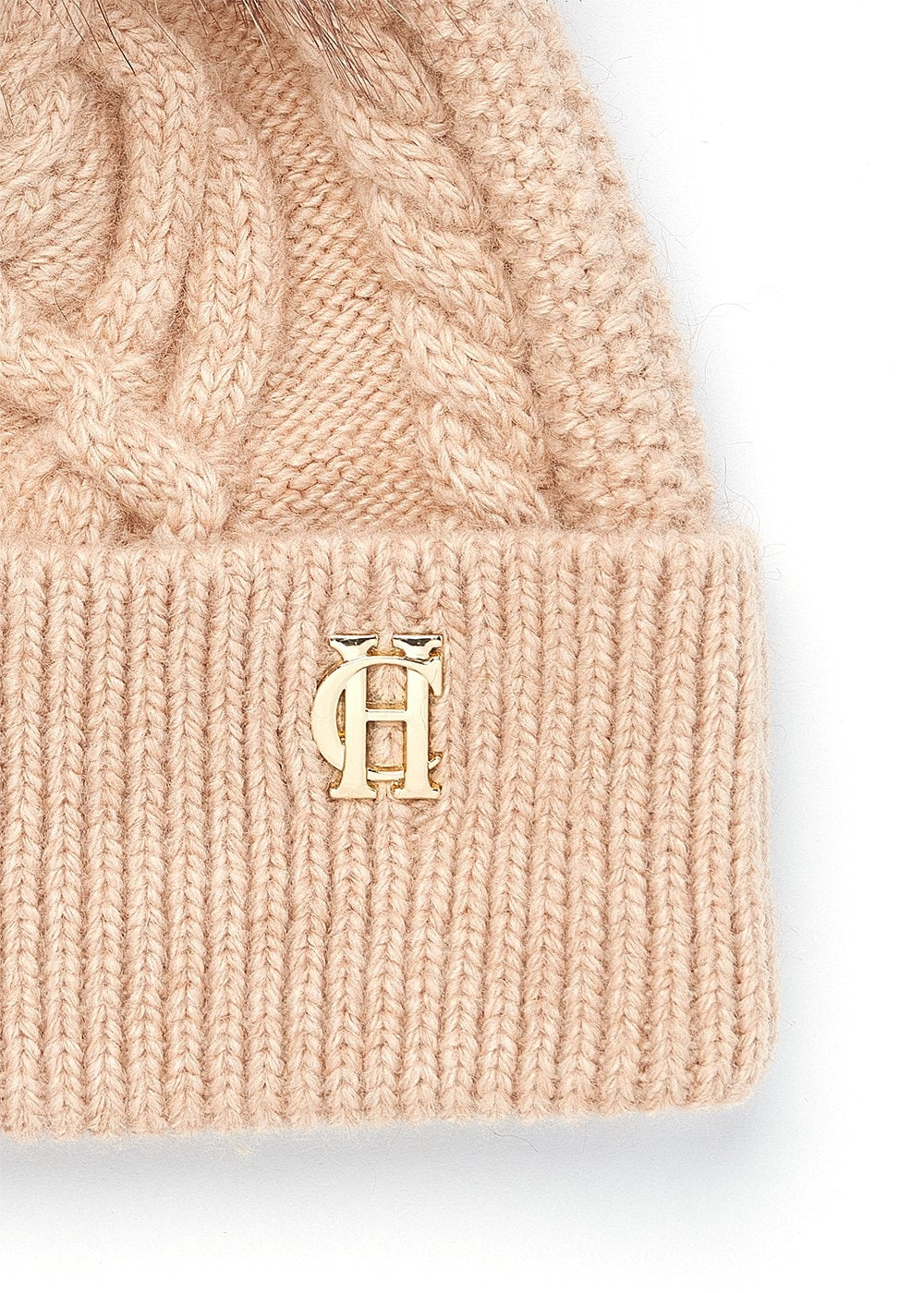 Cortina Bobble Hat - Camel Champagne - 3