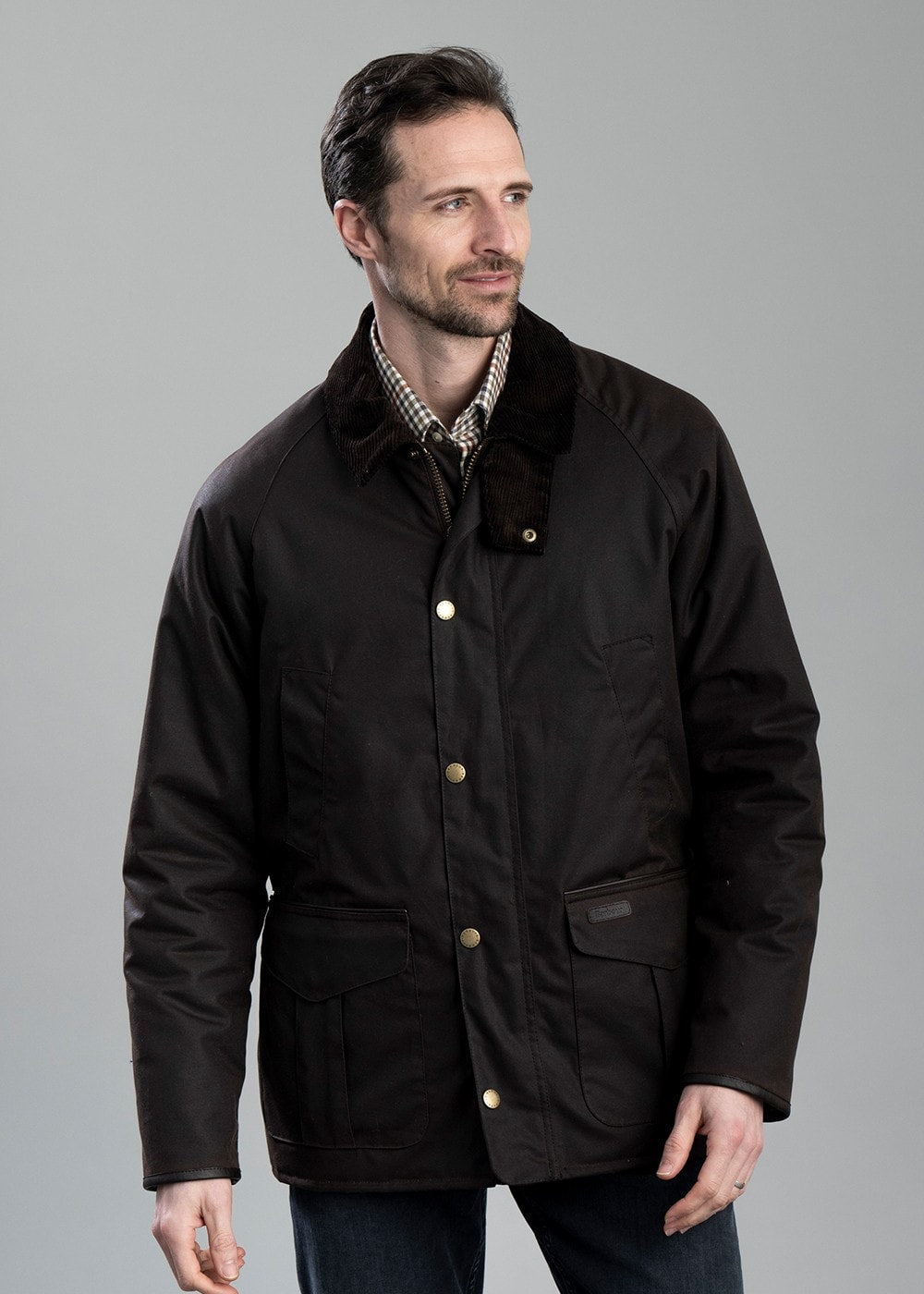 Stratford Tattersall Wax Jacket AW24 - Rustic - 4