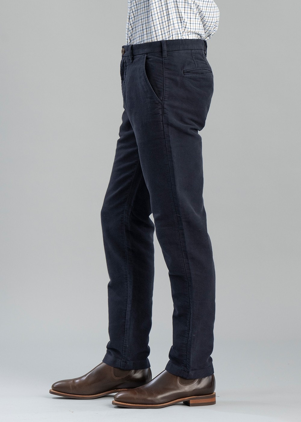 Moleskin Trousers - Navy - 2