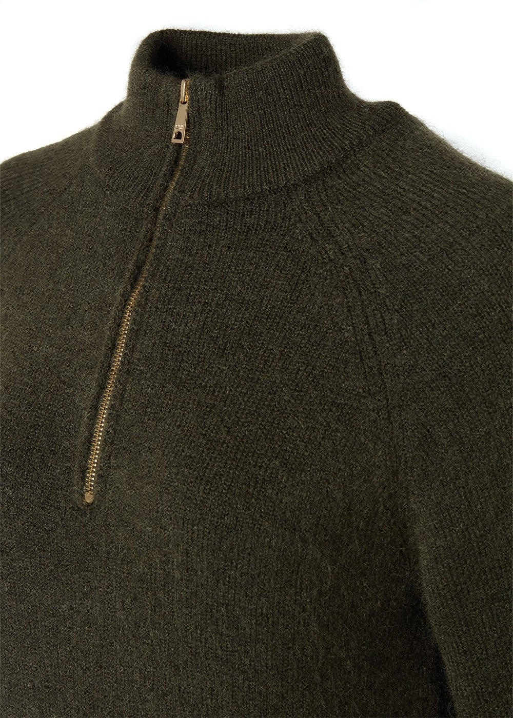 Tori Half Zip Knit AW24 - Forest Green - 4