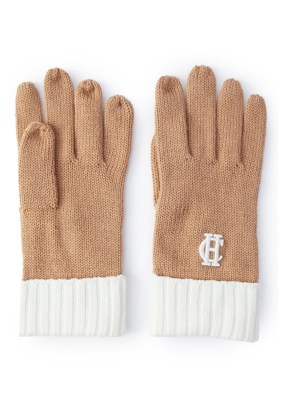 Chelsea Logo Knitted Gloves - Camel Cream - 1