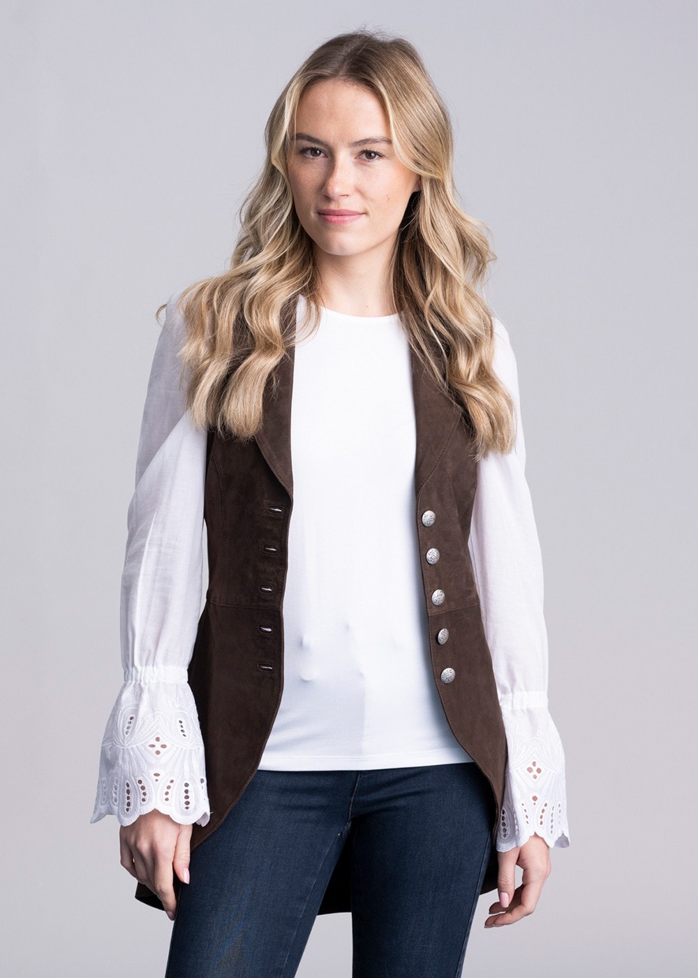 Anna Waistcoat - Brown - 2