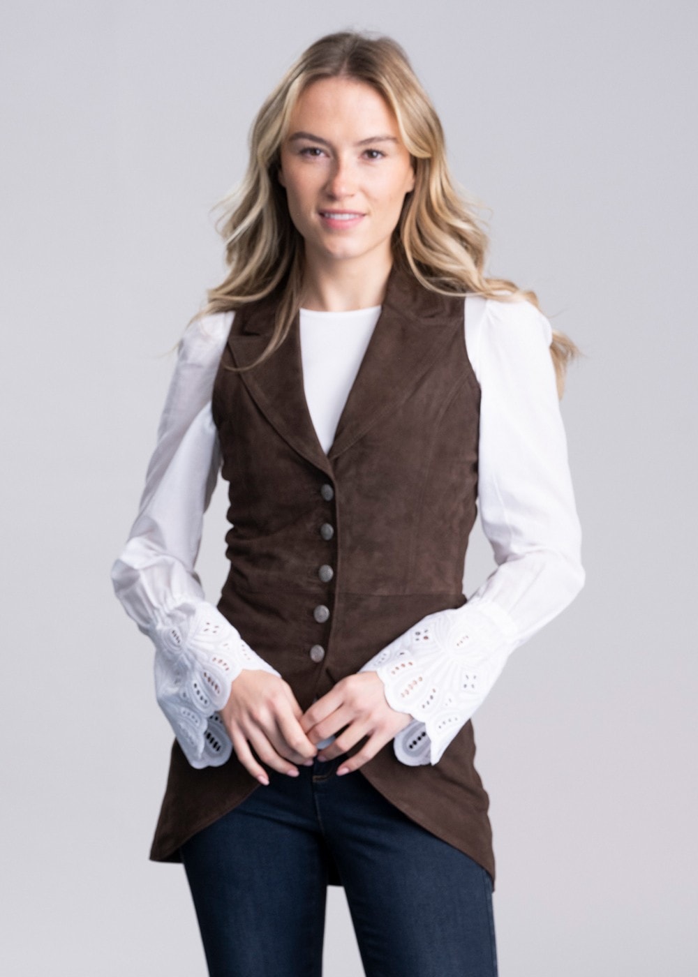 Anna Waistcoat - Brown - 3