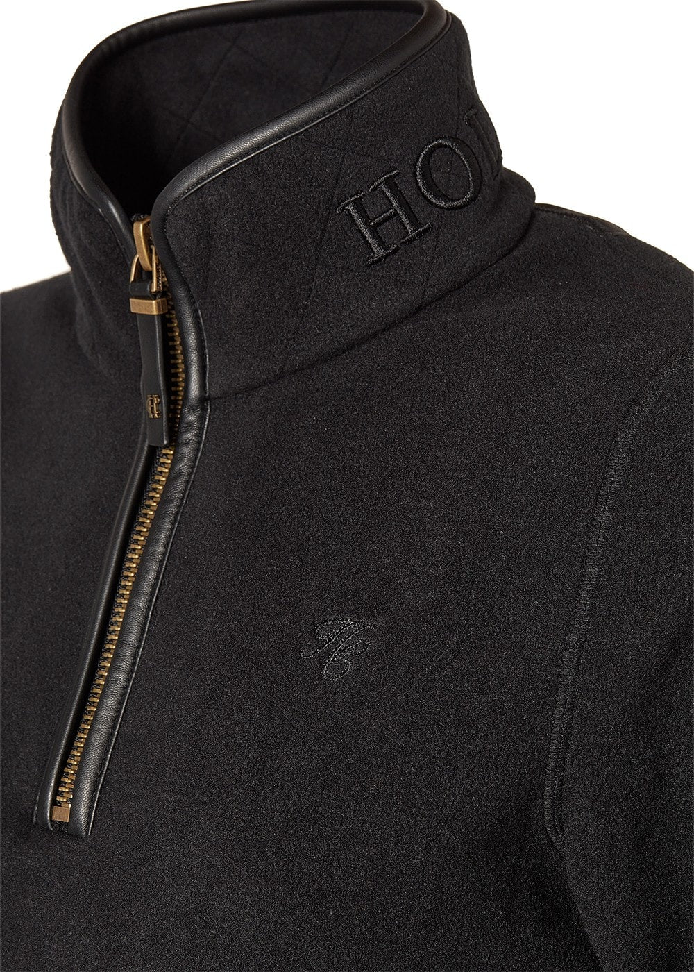 Country Fleece Half Zip - Black - 5