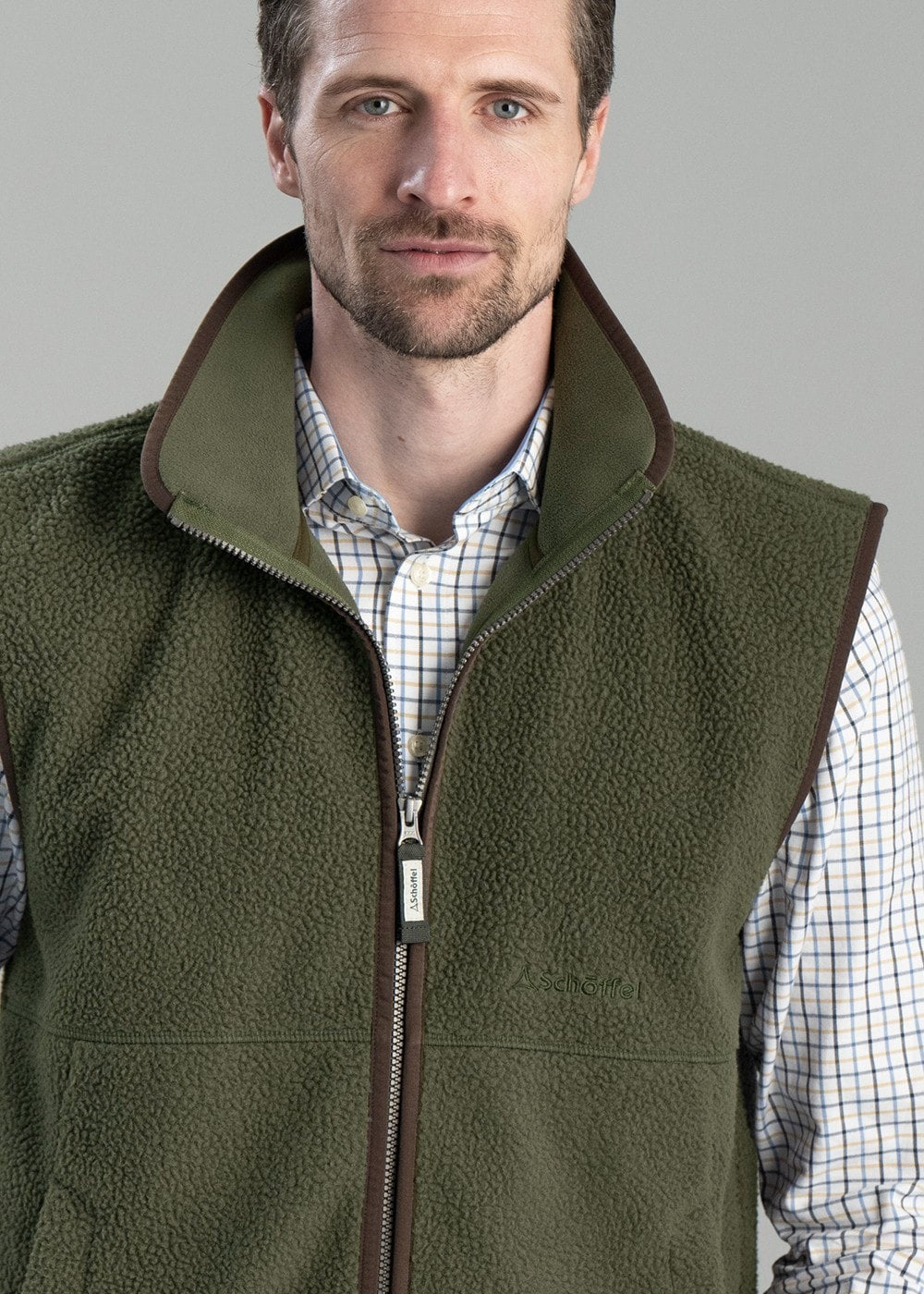 Oakham Retro Fleece Gilet - Woodland - 2