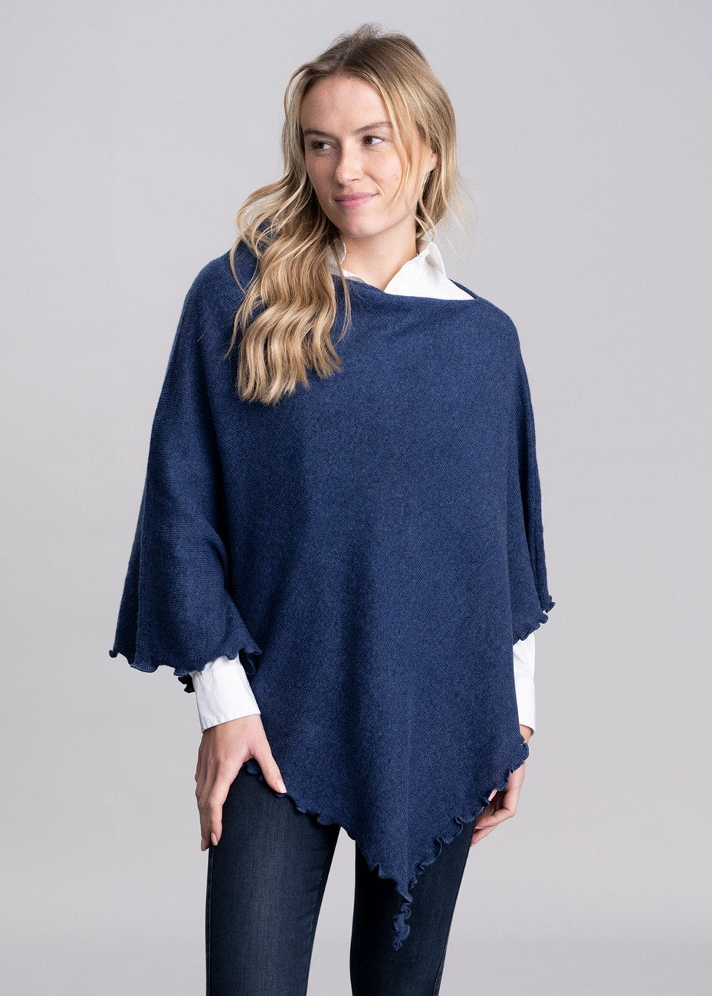 Lindsey Lambswool Poncho - Rhapsody - 3