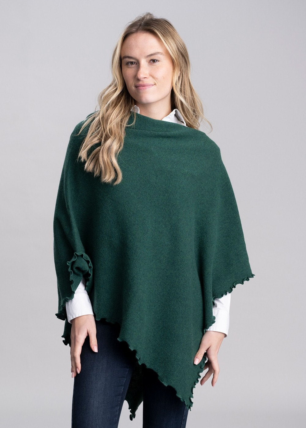 Lindsey Lambswool Poncho - Cossack - 3