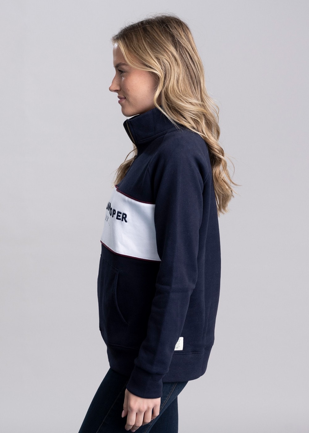 Sporting Heritage Zip Henley - Ink Navy - 3