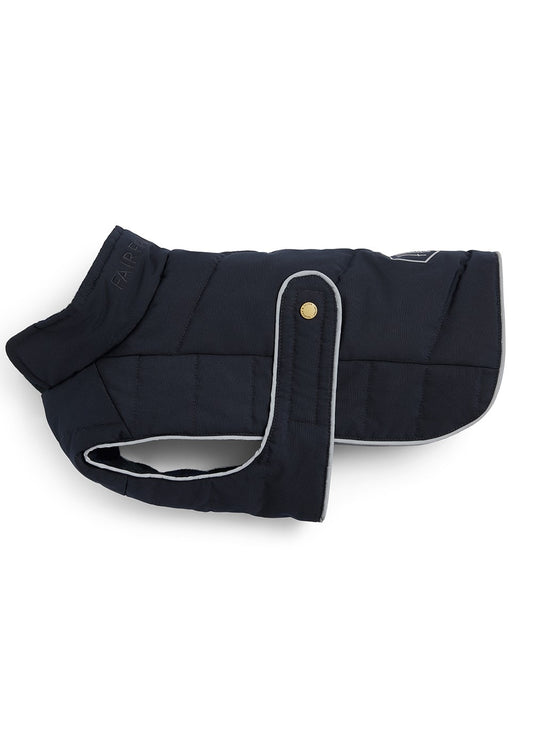 Charlotte Padded Dog Coat - Navy Blue - 1