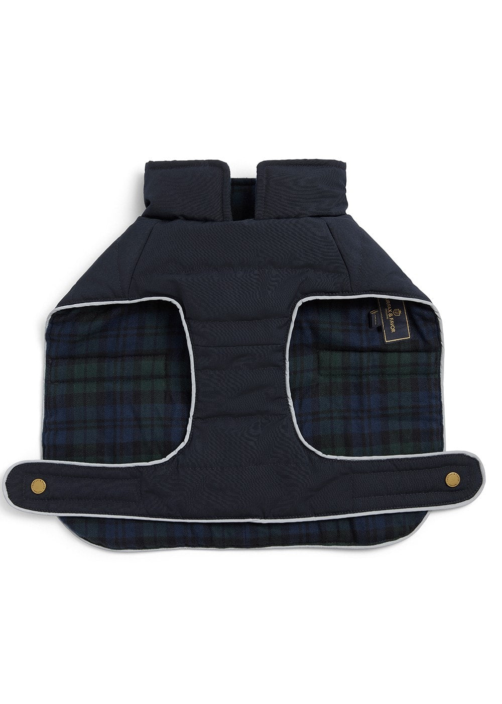 Charlotte Padded Dog Coat - Navy Blue - 2