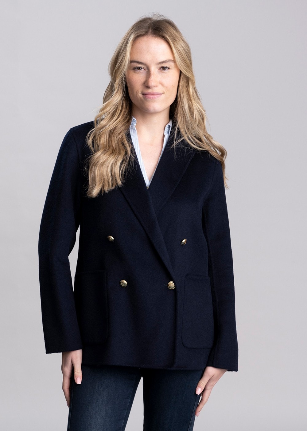 Handstitched Club Blazer - Evening Blue - 2