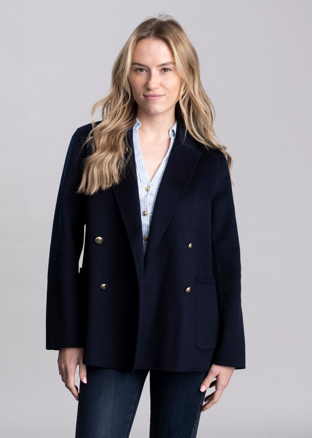 Handstitched Club Blazer - Evening Blue - 5