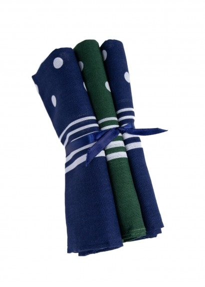 Large Spotted Handkerchief (3 Pack Tied)