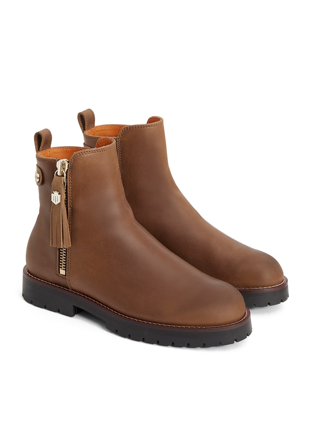 Oakham Waterproof Ankle Boots - Oak - 1