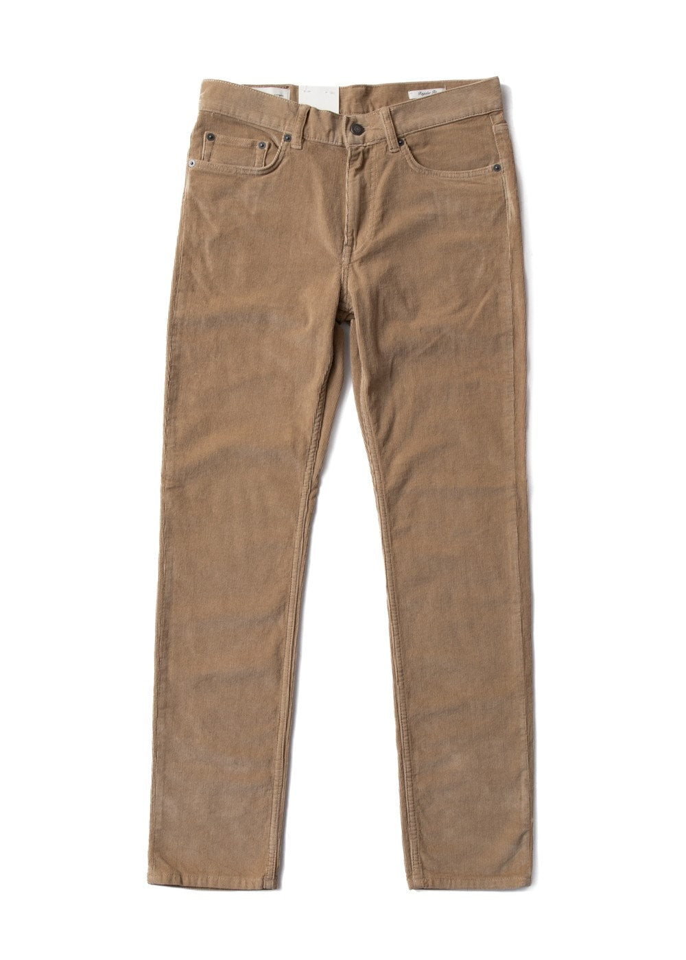 Regular Cord Jeans - Dark Khaki - 1