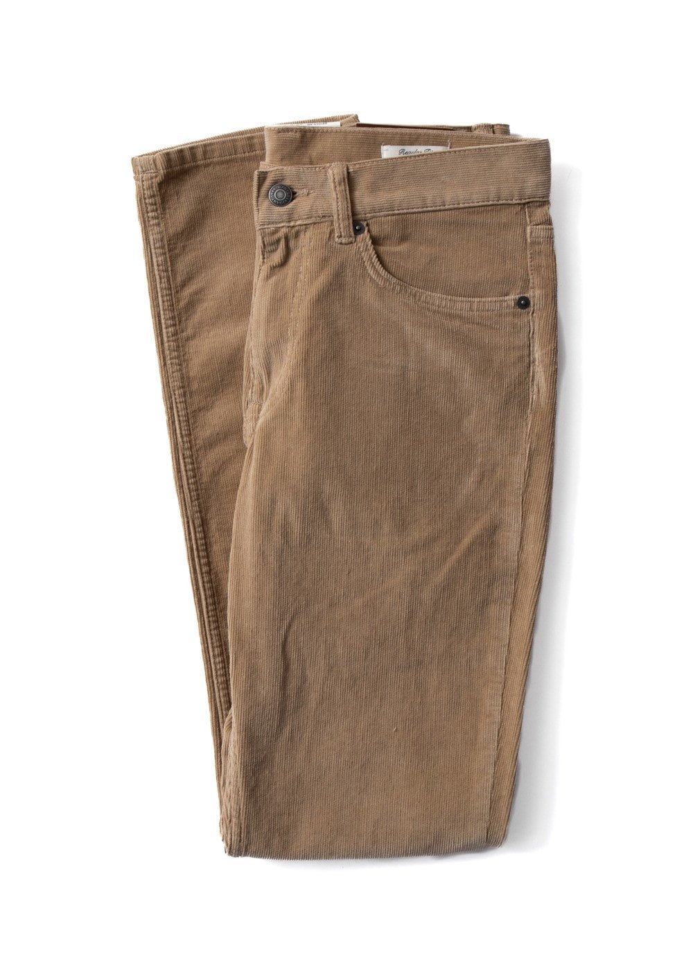 Regular Cord Jeans - Dark Khaki - 2