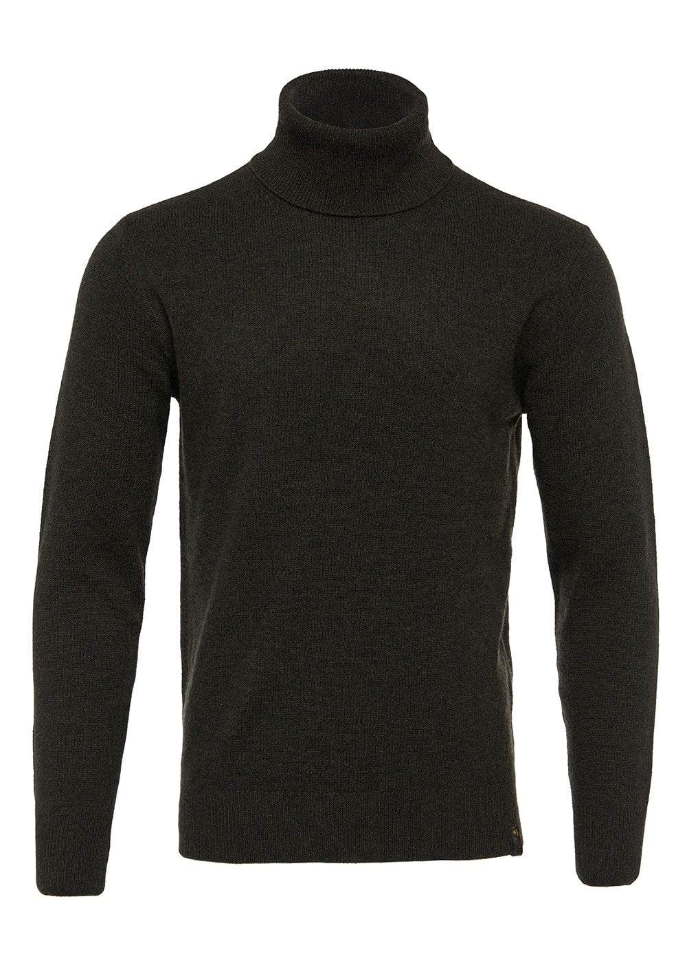 Byron Roll Neck Knit - Moss - 4