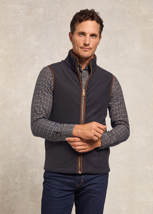 Country Fleece Gilet - Ink Navy - 1